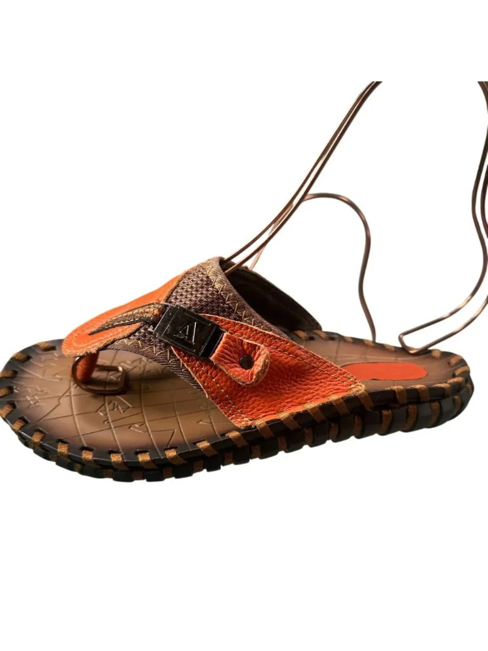 Ivan Troy Angelo Royal Comfort Mens Sandal Italy Leather Sandals Stitched Sole